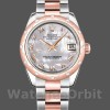 Replica Rolex Datejust 31mm voor dames-178341-Witte parelmoer wijzerplaat MOP