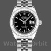 Replica Rolex Datejust 31mm voor dames-178344-zwarte wijzerplaat-roestvrij staal zwart