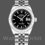 Replica Rolex Datejust 31mm voor dames-178344-zwarte wijzerplaat-roestvrij staal zwart
