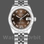 Replica Rolex Datejust 31mm voor dames-178344-Bronzen wijzerplaat-VI Diamanten Brons