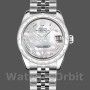 Replica Rolex Datejust 31mm voor dames-178344-Witte parelmoer met diamant wijzerplaat MOP