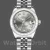 Replica Rolex Datejust 31mm Dames-178344-Rhodium Grijze Wijzerplaat-Jubileum Armband Grijs