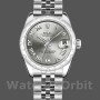 Replica Rolex Datejust 31mm Dames-178344-Rhodium Grijze Wijzerplaat-Jubileum Armband Grijs