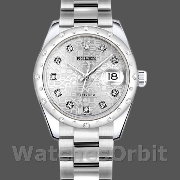Replica Rolex Datejust 31mm Dames-178344-Zilver Jubileum Diamond Dial Zilver