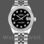 Replica Rolex Datejust 31mm voor dames-178384-zwarte diamanten wijzerplaat-diamanten ring zwart<br />