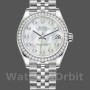 Replica Rolex Datejust 31mm Dames-178384-Witte Parelmoer-Ruiten Wijzerplaat MOP
