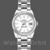 Replica Rolex Datejust 26mm voor dames-179160-Witte index wijzerplaat-Domed Bezel Wit