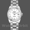 Replica Rolex Datejust 26mm Dames-179160-Witte Romeinse Wijzerplaat-Oyster Armband Wit