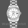 Replica Rolex Datejust 26mm voor dames-179160-Witte index wijzerplaat-Domed Bezel Wit