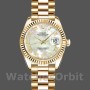 Replica Dames Rolex Datejust-179178, 26mm, Geelgoud, Parelmoer Witte Wijzerplaat, Lady MOP