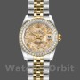 Replica Dames Rolex Datejust-179383, 26mm, Jubileum Kristal Grijs & Champagne Wijzerplaat, Lady Champagne