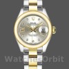 Replica Dames Rolex Datejust-279163, 28mm, Zilveren Diamanten Wijzerplaat, Domed Bezel, Dame Zilver