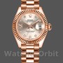 Replica Dames Rolex Datejust-279175, 28mm, Sundust, Diamonds Dial, Fluted Bezel, Lady Sundust