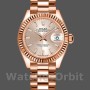 Replica Dames Rolex Datejust-279175, 28mm, Sundust, Index Dial, Fluted Bezel, Lady Sundust
