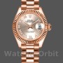 Replica Dames Rolex Datejust-279175, 28mm, Sundust Romeinse cijfer wijzerplaat, geribbelde lunette, Lady Sundust