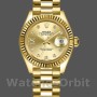 Replica Dames Rolex Datejust-279178, 28mm, Champagne Diamond Dial, Fluted Bezel, Lady Champagne