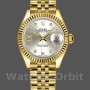 Replica Dames Rolex Datejust-279178, 28mm, Zilveren wijzerplaat, Diamant, Geelgoud, Lady Silver