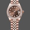 Replica Dames Rolex Datejust 28mm Chocolade Diamond Dial m279135rbr 0018 Dames Chocolade Dial