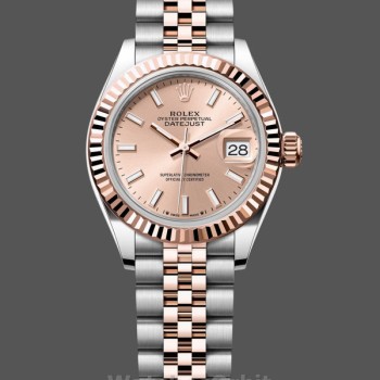 Replica Dames Rolex Datejust 28mm Everose Gold Rose Dial m279171 0023 Jubilee Lady Rose Gold Dial