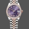 Replica Rolex Datejust 31-278381RBR, Romeinse wijzerplaat, paars, diamant, jubileum, paars