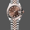 Replica Dames Rolex Datejust 31mm Roségoud Chocolade Diamanten Wijzerplaat m278341rbr 0028 Chocolade Wijzerplaat