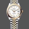 Replica Dames Rolex Datejust 31mm Geelgoud Witte Romeinse Wijzerplaat - M278243 0002 Witte Wijzerplaat