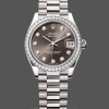 Replica Dames Rolex Datejust 31mm Witgoud Donkergrijze wijzerplaat - M278289RBR 0006 Donkergrijze wijzerplaat