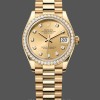 Replica Dames Rolex Datejust 31mm Champagne Geelgoud wijzerplaat 278288RBR 0005 Dames Wijzerplaat Champagne
