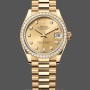 Replica Dames Rolex Datejust 31mm Champagne Geelgoud wijzerplaat 278288RBR 0005 Dames Wijzerplaat Champagne