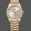 Replica Dames Rolex Datejust 31-M278288RBR 0028, Geelgoud, Zilveren Diamanten Wijzerplaat, Diamanten Bezel