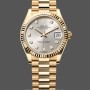Replica Rolex Datejust 31-M278278 voor dames, geelgoud, zilver met diamant wijzerplaat