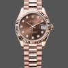 Replica Dames Rolex Datejust 31mm Chocolade Diamond Dial m278275 0010 Dames Chocolade Dial