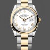 Replica Heren Rolex Oyster Perpetual 41-124300 0001, Gladde lunette, Oyster armband, Zilveren wijzerplaat, Zilver