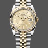 Replica Unisex's Rolex Explorer 36-M124273 0001, zwarte wijzerplaat, geel goud