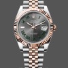 Replica Heren Rolex Datejust 41-M126333 0001, Oystersteel, Zilveren wijzerplaat