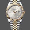 Replica Unisex's Rolex Explorer 36-M124273 0001, zwarte wijzerplaat, geel goud