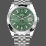 Replica Heren Rolex Datejust 41 Mint Green Dial Roestvrij Staal 126300 Heren Green Dial