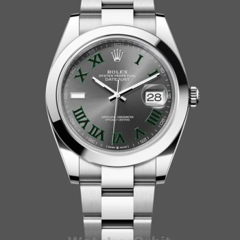 Replica Rolex Datejust 41-M126300 0013, Oyster roestvrij staal, wijzerplaat leisteen, grijze wijzerplaat voor heren