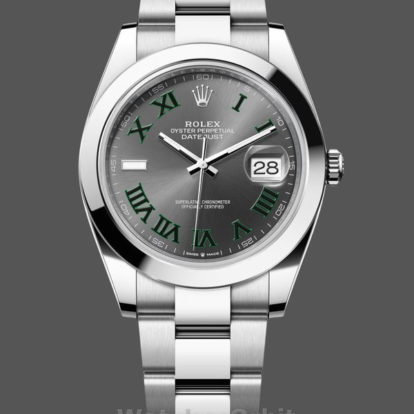 Replica Rolex Datejust 41-M126300 0013, Oyster roestvrij staal, wijzerplaat leisteen, grijze wijzerplaat voor heren
