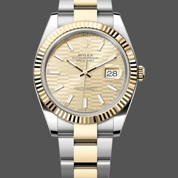 Replica Rolex Datejust 31-m278381RBR 0032 voor dames, roségoud, zilver met bloemmotief, diamanten wijzerplaat, diamanten lunette