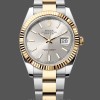 Replica Heren Rolex Datejust 41-126333, Gouden geribbeld motief, Champagne wijzerplaat Champagne wijzerplaat