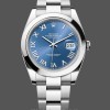 Replica Rolex Datejust 41-M126300 0017, Roestvrij staal, Romeinse wijzerplaat Azzuro Blue, herenblauwe wijzerplaat