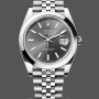 Replica Rolex Datejust 41-M126300 0008 voor heren, roestvrij staal, grijze wijzerplaat, jubileumband