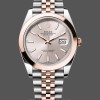 Replica Rolex Datejust 41mm Heren-126301 0010-Rose Gold-Sundust Index Dial Sundust