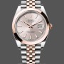 Replica Rolex Datejust 41mm Heren-126301 0010-Rose Gold-Sundust Index Dial Sundust