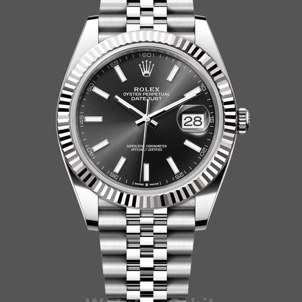Replica Heren Rolex Datejust 41-126333 0017, Staal & Geelgoud, Witte MOP Diamanten Wijzerplaat, Oyster MOP