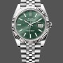 Replica Heren Rolex Datejust 41mm Roestvrij Staal Mint Groene Wijzerplaat - 126334 0030 Groene Wijzerplaat
