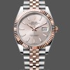 Replica Rolex Datejust 41-126331 0010, tweekleurig, roségoud, jubileumband, Sundust index wijzerplaat Sundust wijzerplaat