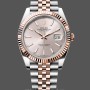Replica Rolex Datejust 41-126331 0010, tweekleurig, roségoud, jubileumband, Sundust index wijzerplaat Sundust wijzerplaat