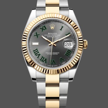 Replica Heren Rolex Datejust-m126333 0019, 41mm, Grijs two-tone, Grijze wijzerplaat voor heren